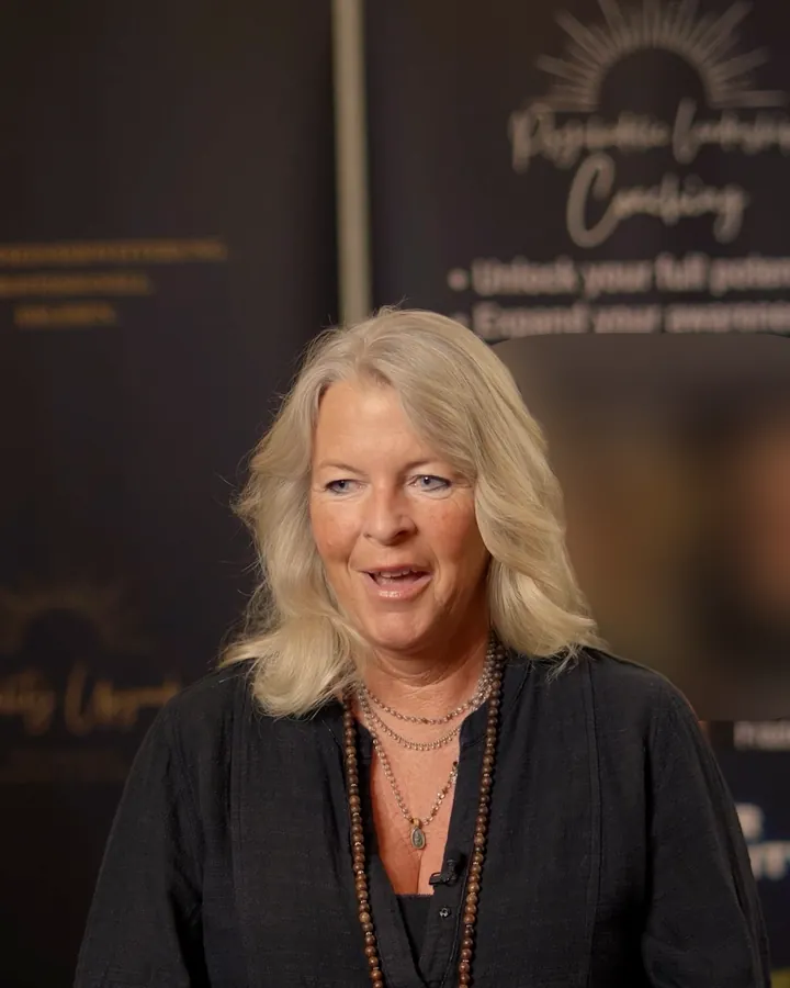 Birgit beim Retreat
